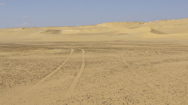 Wadi El-Rayan's desert in Egypt's Fayoum