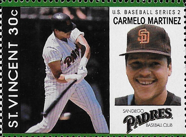 1989 St VIncent Stamp Sheet Series 2 - Martinez, Carmelo