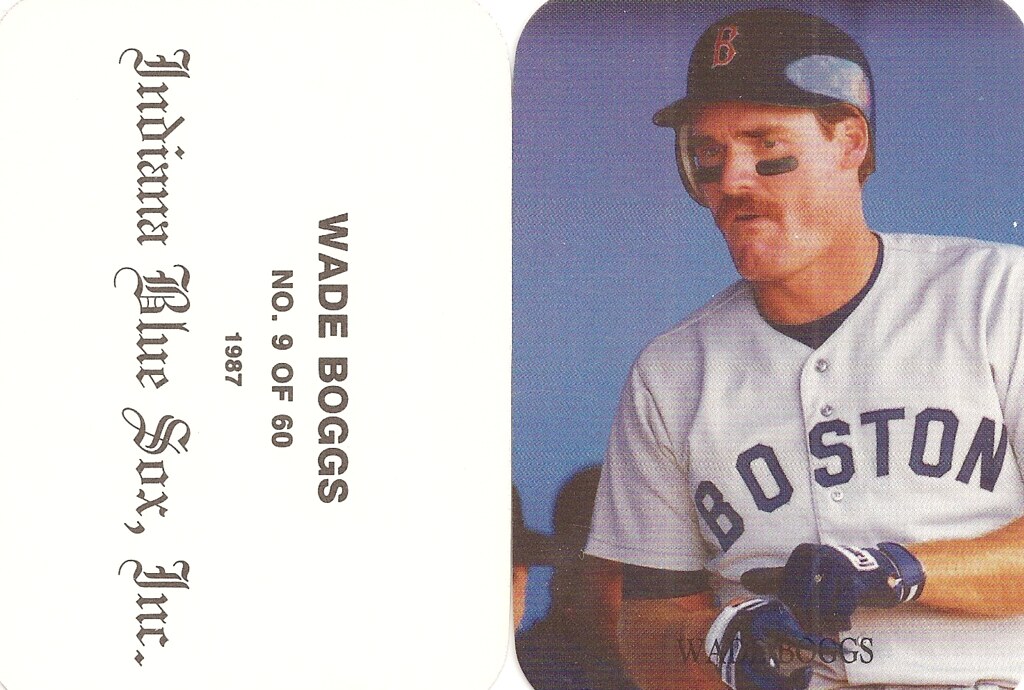 1987 Indiana Blue Sox - Boggs, Wade 9