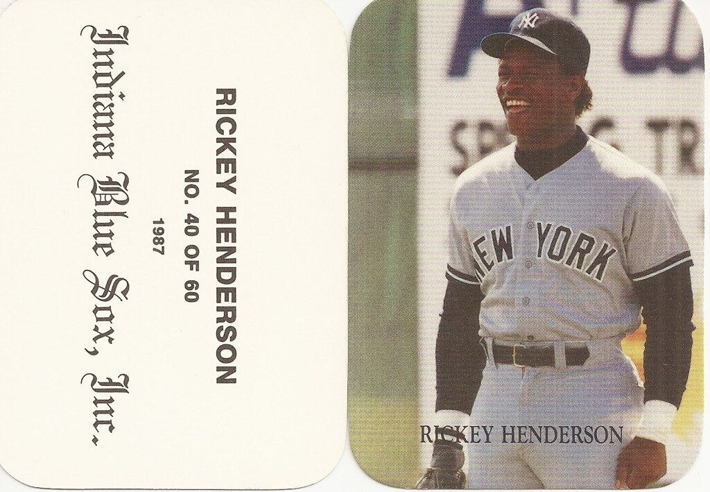 1987 Indiana Blue Sox - Henderson, Rickey 40