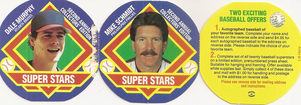 1988 MSA Superstars Tea Panel (Dale Murphy, Mike Schmidt)