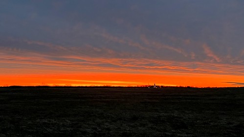 sunrise clouds orange gray whitehouse station nj readington solberg airport