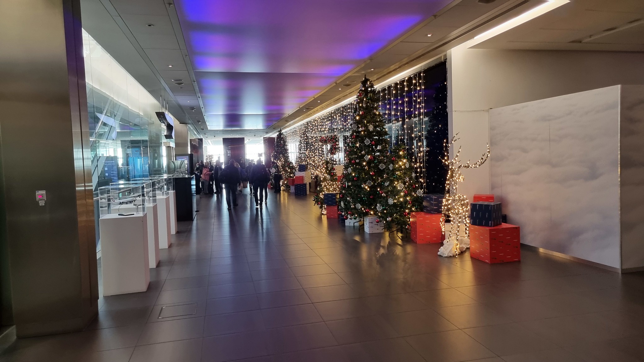 The BA decorations are up at Heathrow T5