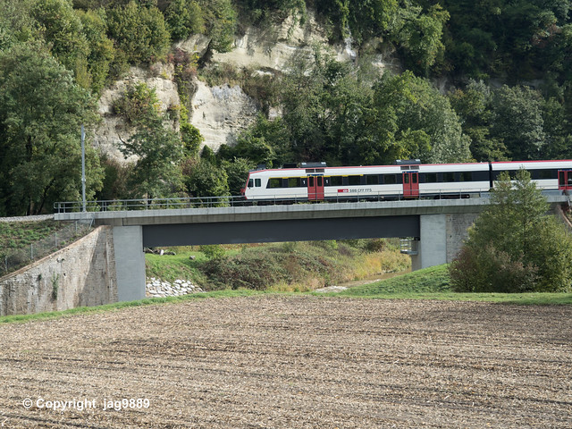 BRY280 Railroad Bridge over the Broye River, Vulliens – Moudon, Canton of Vaud, Switzerland