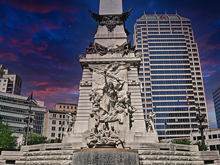 Indianapolis Indiana ~  Soldiers & Sailors Monument/Monument Circle ~ Historic