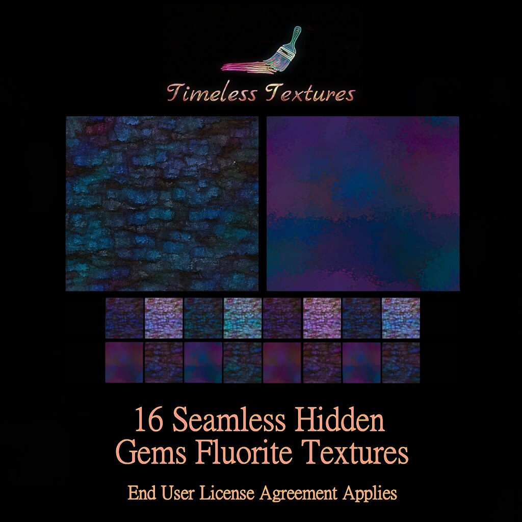 2022 Advent Gift Dec 14th – 16 Seamless Hidden Gems Fluorite Timeless Textures