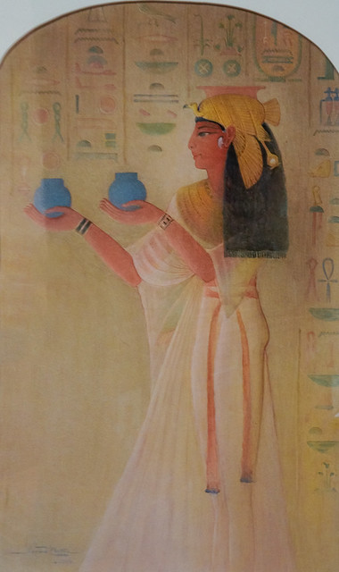 Queen Nefertari Offering Two Pots