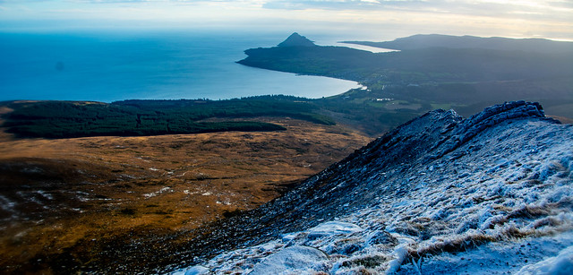 Looking south to the Holy Isle