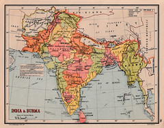 India and Burma, Robinson's Modern School Atlas of the World, H.E.C. Robinson.