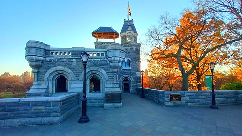belvederecastle centralpark manhattan newyork sunrise autumn