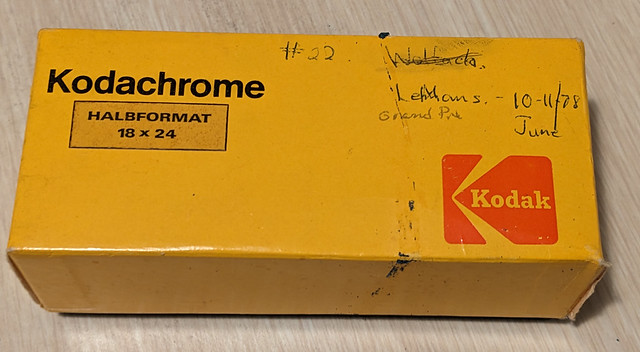Half Frame Slides as received from Kodak in West Germany