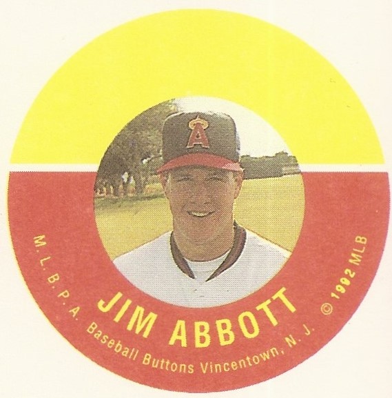 1993 JKA Vincentown Button Square (red and yellow) - Abbott, Jim