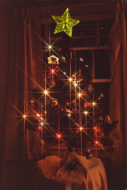 Christmas Tree enhanced yellow star