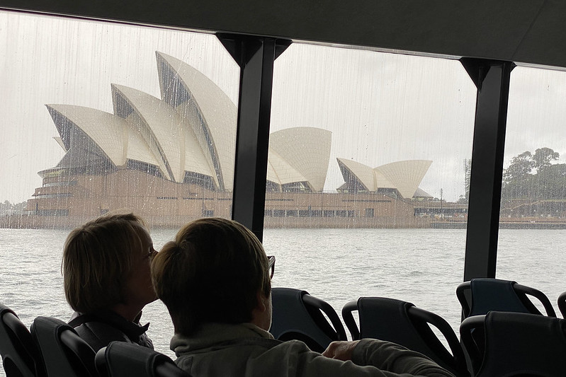 Rainy December ferry trip