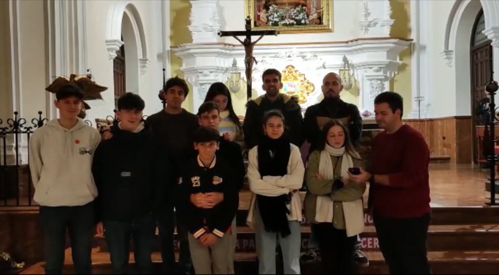Adviento 2022 – Ángelus con un grupo de jóvenes de la parroquia