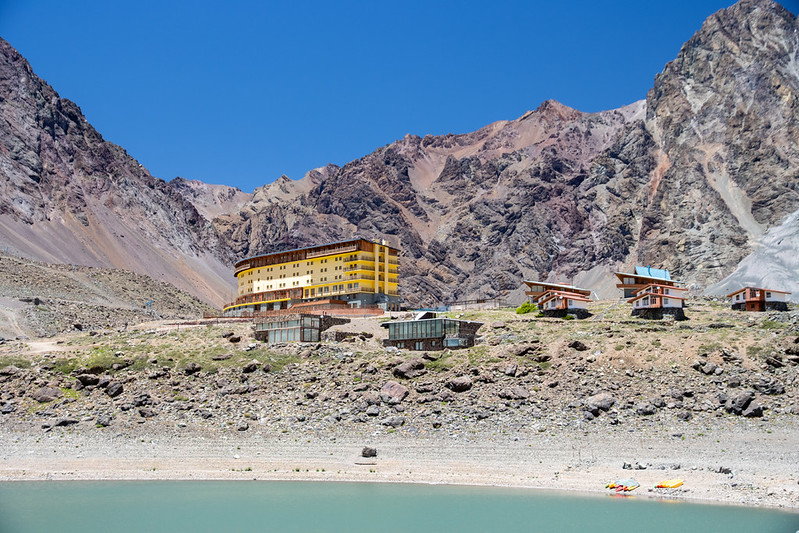 In the mountains to escape (most of) the heat. This is a ski resort very close to the Argentinian border.