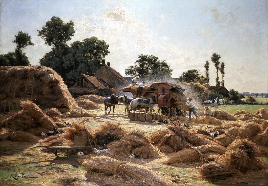 Albert Rigolot - The Threshing Machine [1893] | Albert Gabri… | Flickr