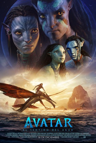 Avatar 2. El Sentido del Agua. Cartel de la película