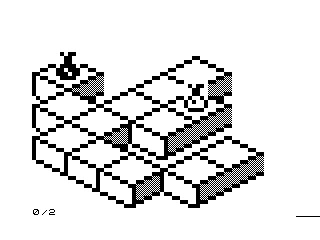 Isometric Test on ZX81, 2022 by Steven Reid