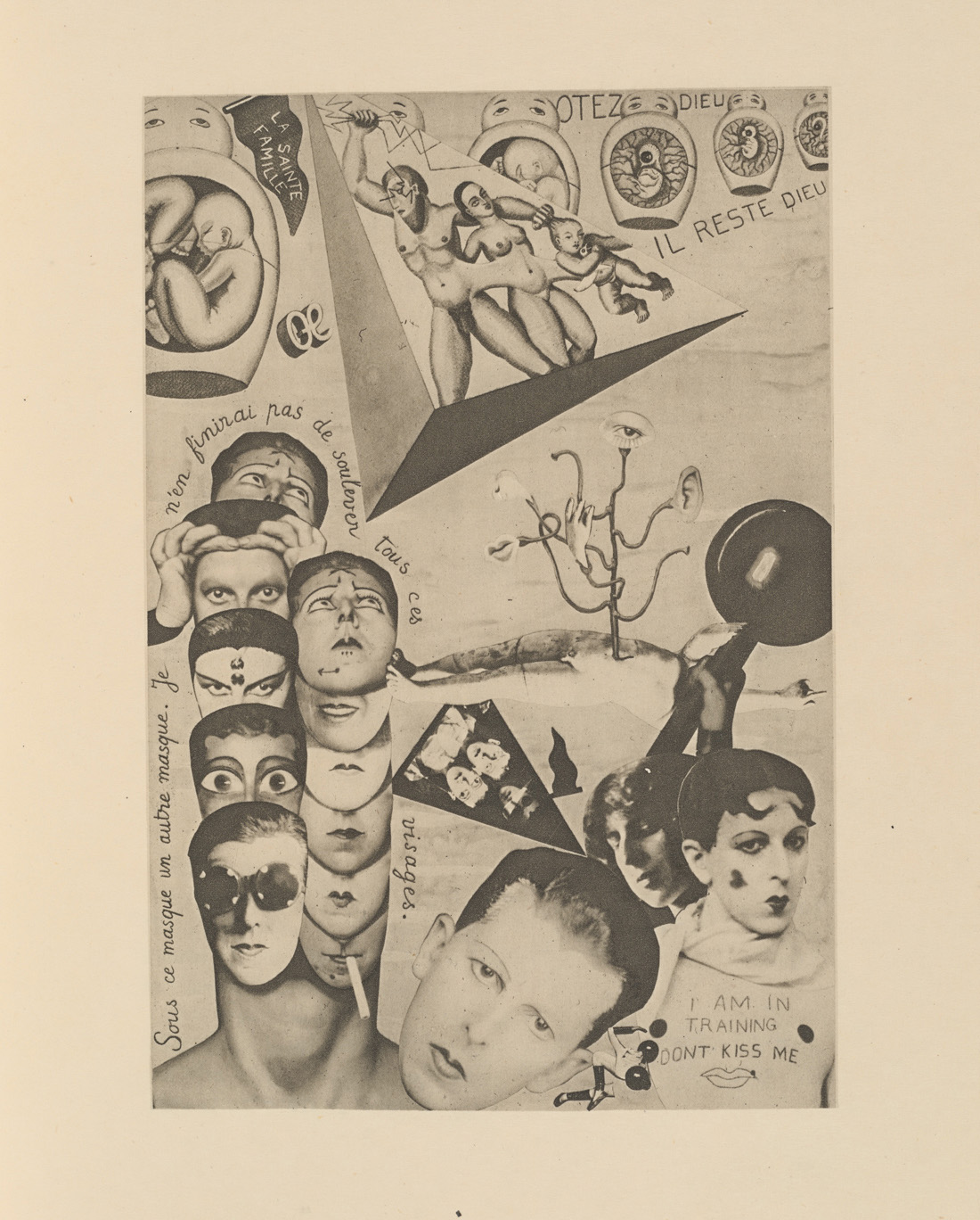 Collage by Moore, in the section entitled ‘I.O.U.’, or ‘self-pride’. From 'Aveux non avenus' (Unavowed Confessions). Paris: Éditions du Carrefour, 1930. | src Kunstmuseum Moritzburg