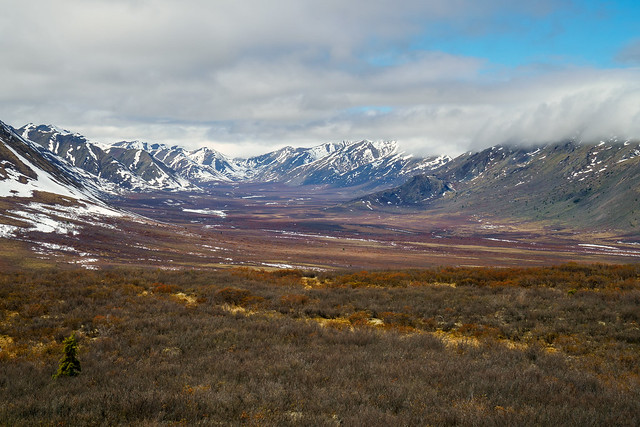 Spring views along the Dempster Highway in Tombstone Territorial Park, Yukon Territory