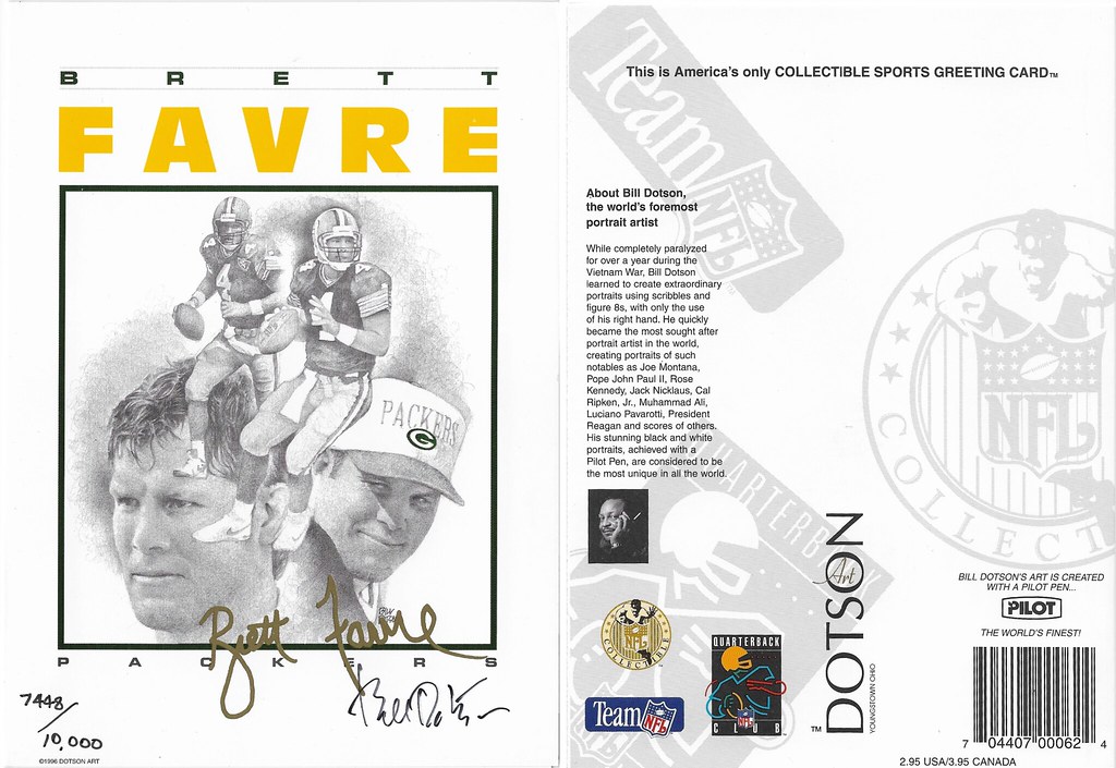 1996 Dontson Art NFL Postcards - Favre, Brett