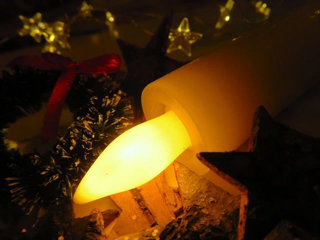 Festive Light of a LED-Candle