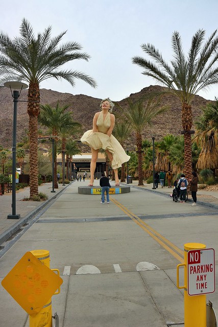 Marilyn Is REALLY BIG In Palm Springs