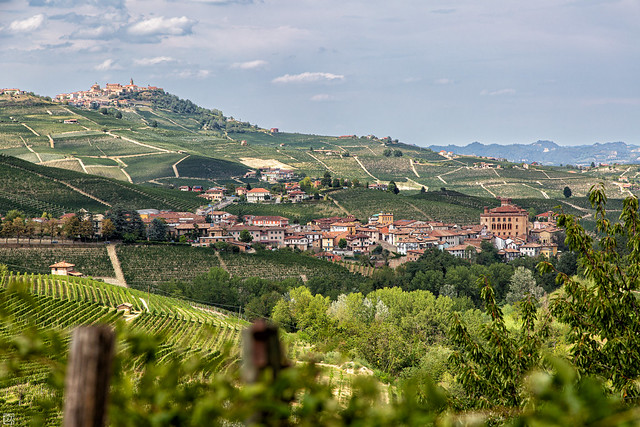 Villages of Barolo and La Morra, Piemonte, Italy.