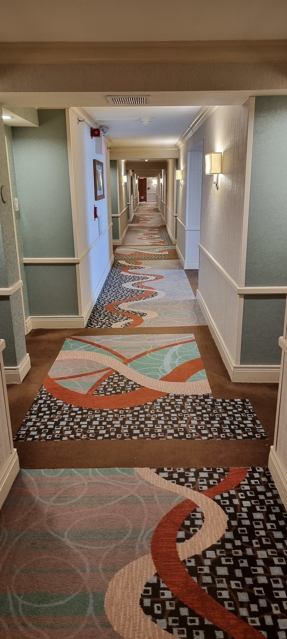 Nice looking corridors in the Hilton JFK