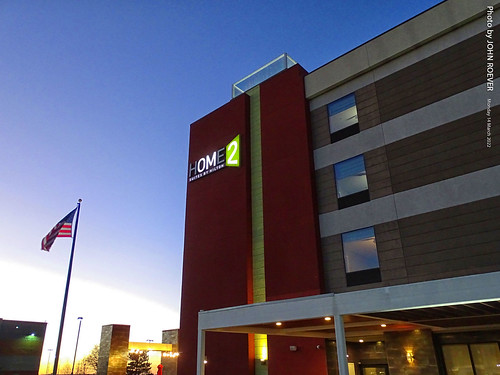 Our Hotel in Amarillo at dusk, 14 Mar 2022 by photography.by.ROEVER, A view of our hotel, Home2Suites, at dusk - after coming back from a visit to the Cadillac Ranch.
Am