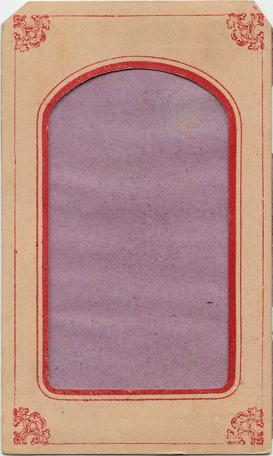 Tintype paper frame