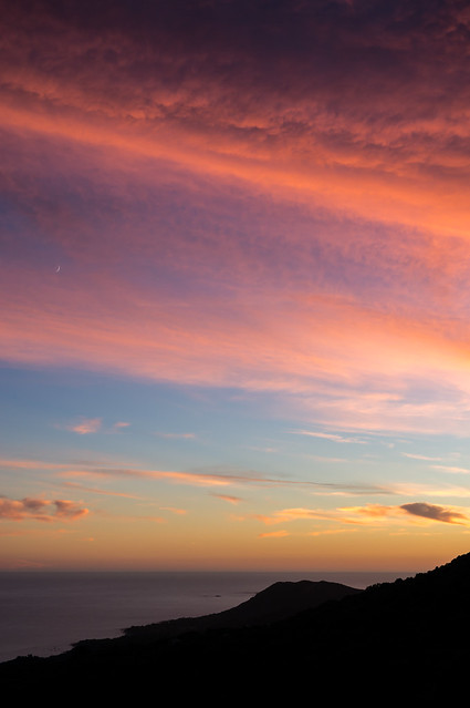 Amazing sunset in Corsica (Golfe de Valinco)