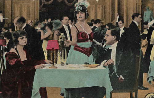 Cia Fornaroli, Francesca Bertini and Gustavo Serena in L'ira (1918)