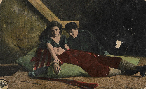 Francesca Bertini and Gustavo Serena in L'ira (1918)