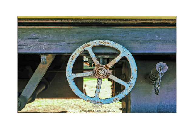 Brake Wheel, Rail Carriage, Hotham Valley Rail Yards, Dwellingup, Western Australia