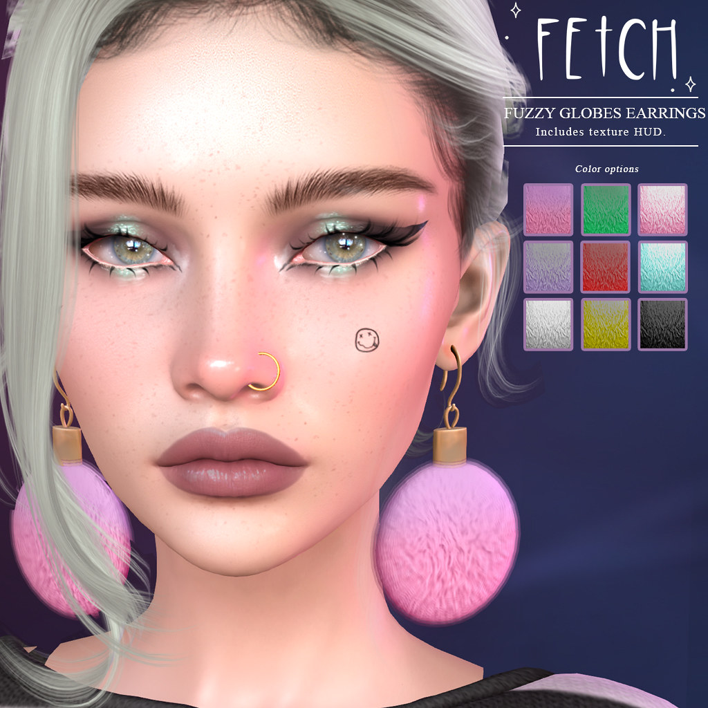 [Fetch] Fuzzy Globes Earrings @ VIP Gift!