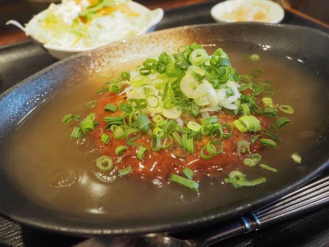 [AKARI DINING] Tofu Hamburger and Ginger Rice Set Meal
