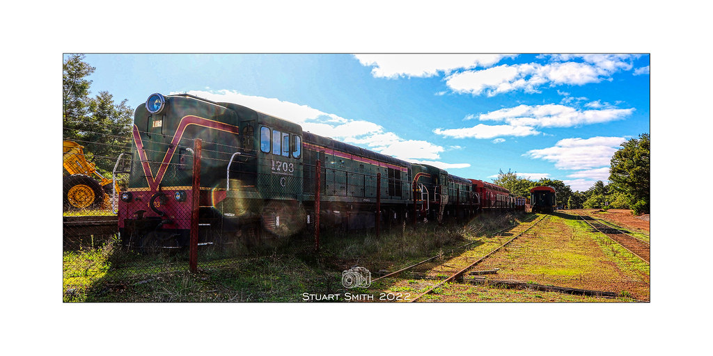 Railway Locomotives C1703 & C1702,  Hotham Valley Rail Yards, Dwellingup, Western Australia