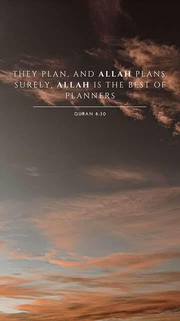 They planned, but Allah also planned. And Allah is the best of planners. 8:30