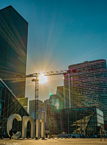 Paris - La Défense cnit by andi.hosen, paris sunrise sky city sunray
