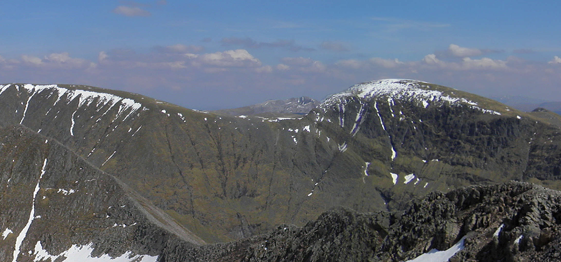 The Aonachs from the west