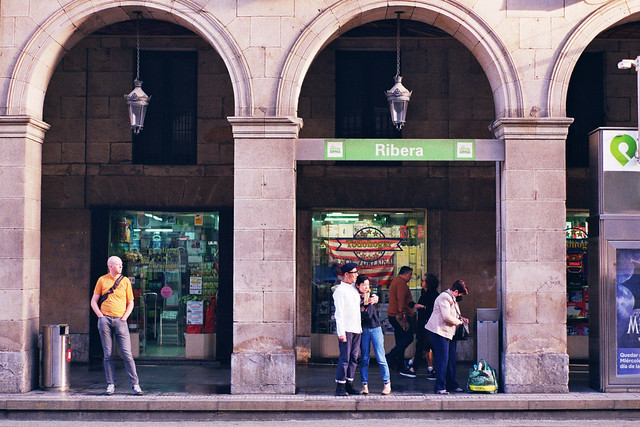 Waiting for the Bilbao Tram in Ribera