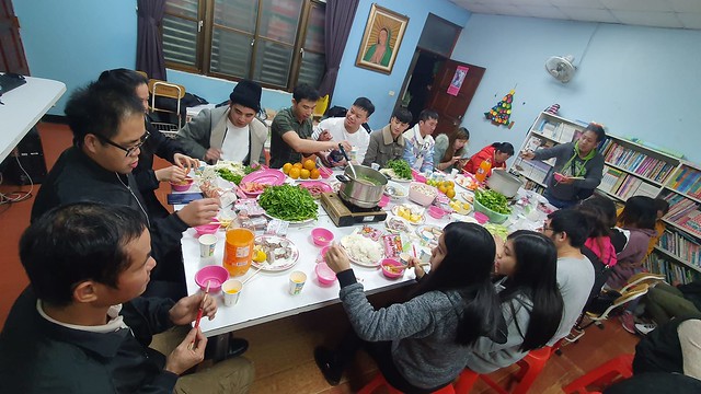 Taiwán - Comida de Navidad con los vietnamitas