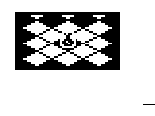 Isometric Scrolling Test on ZX81, 2022 by Steven Reid