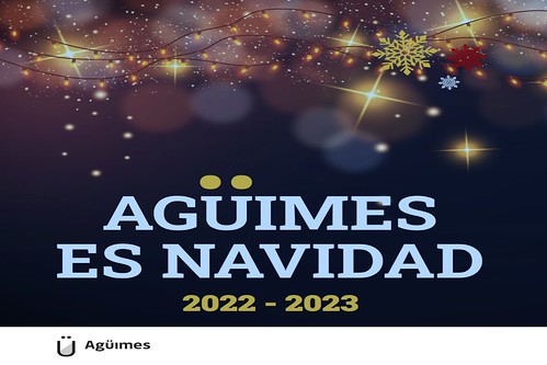 Cartel de la programación "Agüimes es Navidad"