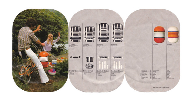 50 Jahre … Bomba Picknick-Set … Plastik-Avantgarde von Villeroy & Boch …