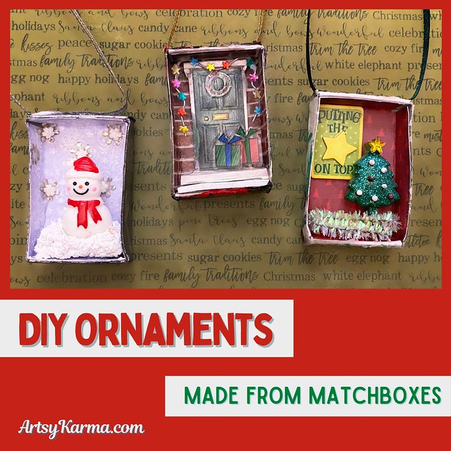 DIY Matchbox Christmas Ornaments