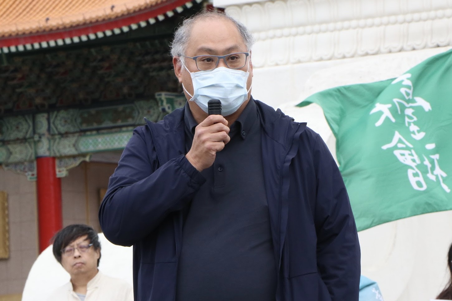 曾遭中国监禁的台湾NGO工作者李明哲也现身活动现场。