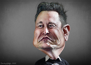 Elon Musk - Caricature